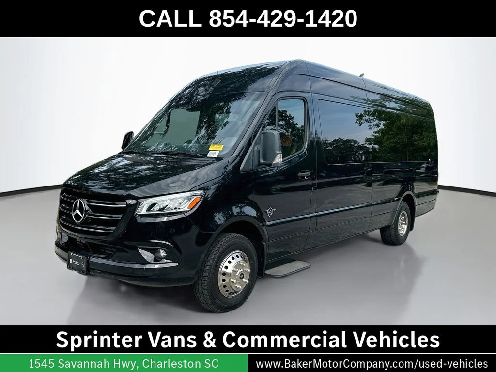 Used 2023 Obsidian Black Metallic Mercedes-Benz LA West Executive Shuttle image 1