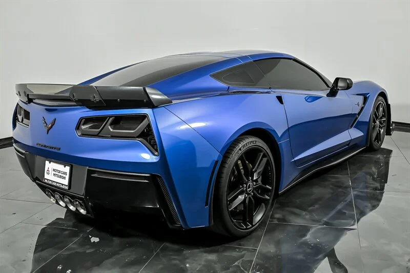 Used 2015 Laguna Blue Tintcoat Chevrolet Stingray-MANUAL-$20K MODS! image 9