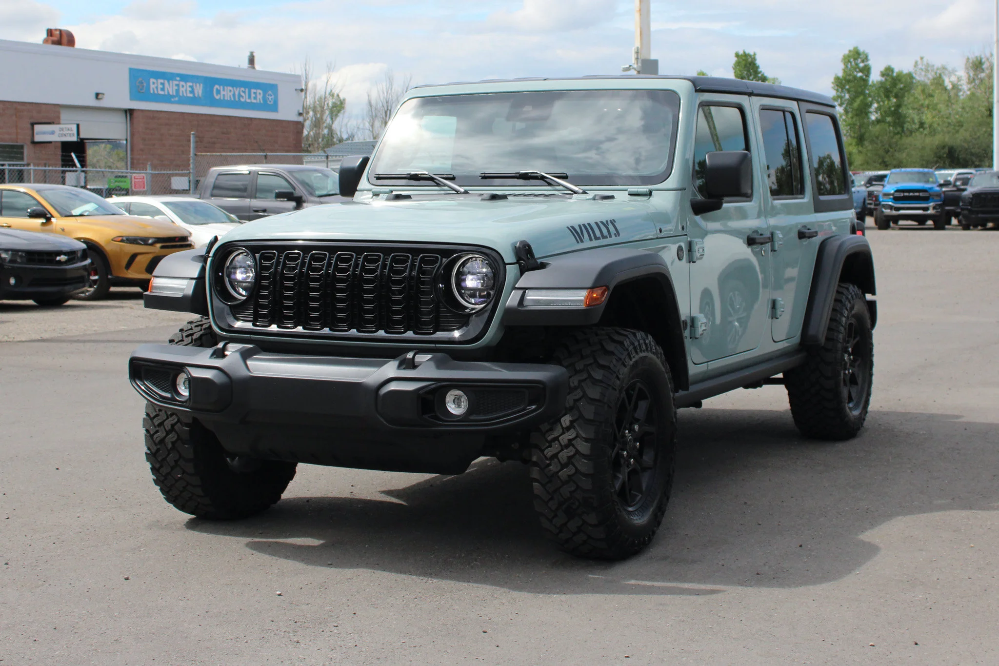 Used 2024 earl Jeep Willys* 4x4 | Earl Exterior | 3.6L V6 | Locking Rear Diff | Black Hardtop | 4.10 Rear Axle Ratio image 12
