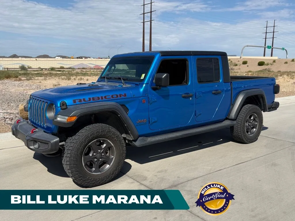 Certified Used 2022 Blue Jeep Rubicon image 1