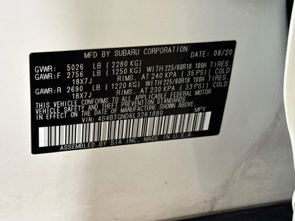 Used 2020 White Subaru Limited XT image 42