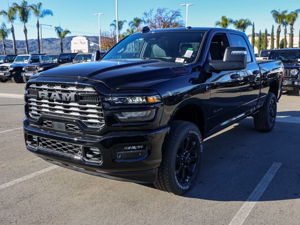 New 2026 Diamond Black Crystal Pearl-Coat Exterior Paint RAM Big Horn Night Edition image 6