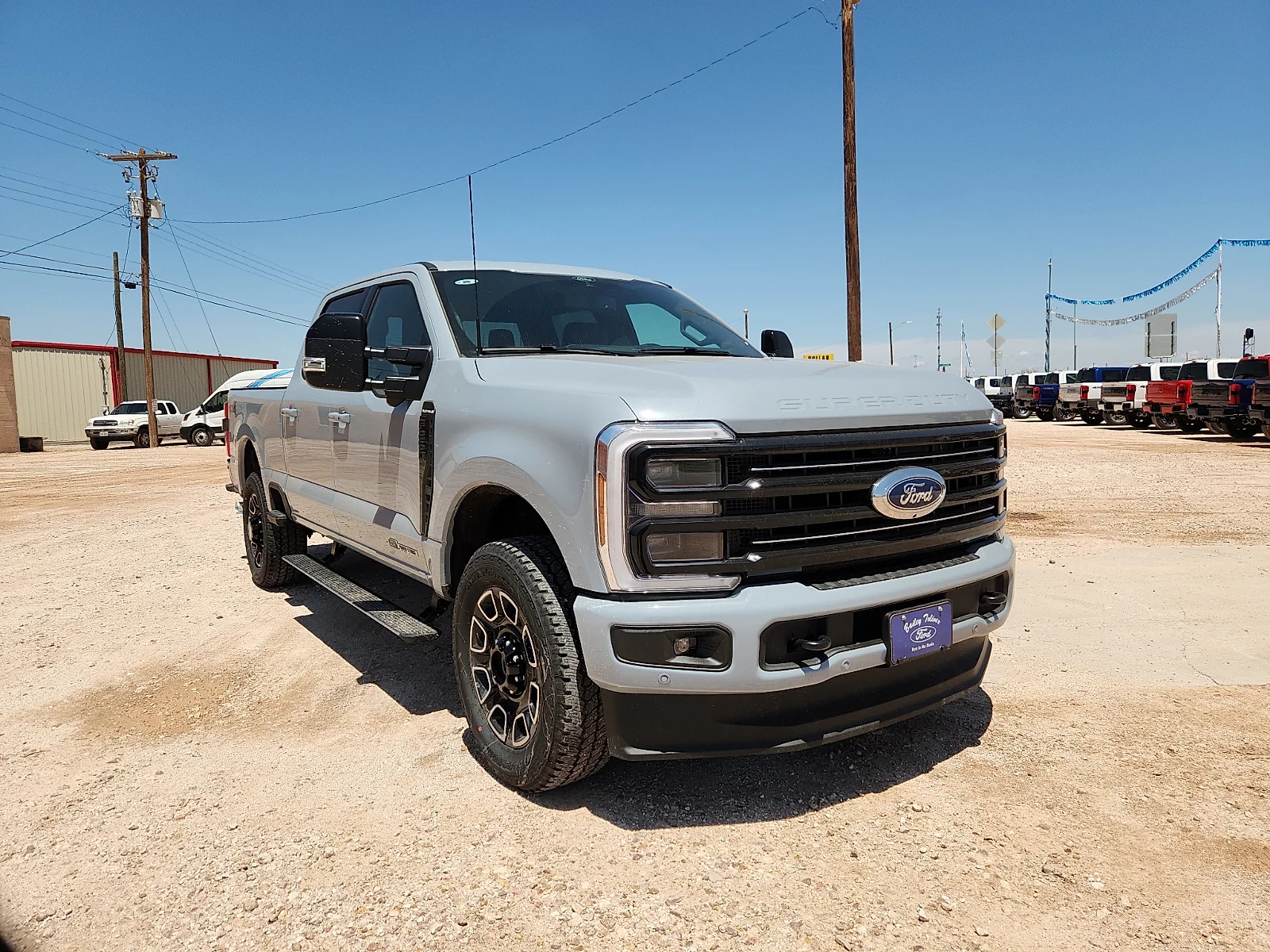 New 2026 Glacier Gray Metallic Tri-Coat Ford F-250® Platinum® image 1