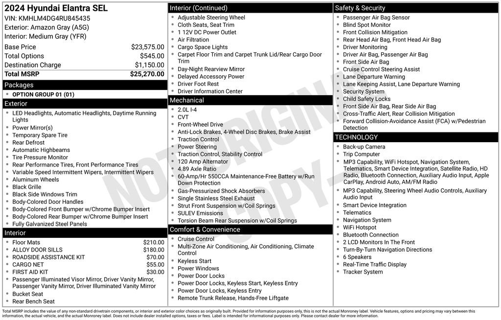 Certified Used 2024 Gray Hyundai SEL image 27