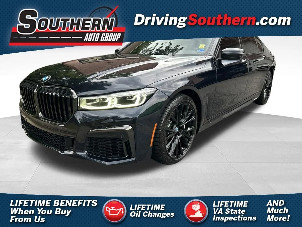 Used 2021 Black BMW 740i image 1
