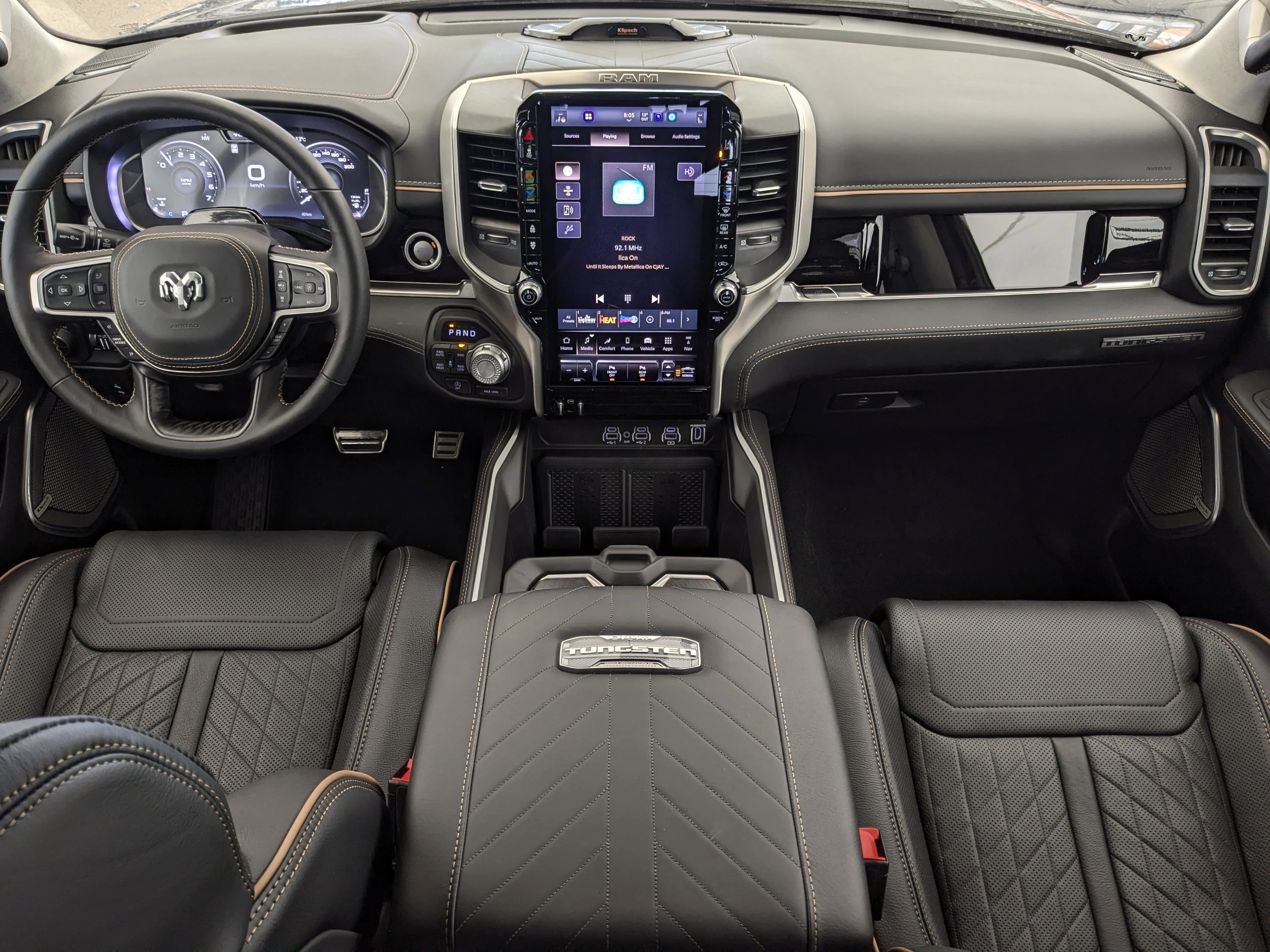 New 2026 Black RAM Tungsten - - 3.0L Hurricane HO T-Turbo - Prem Lthr Bucket Seats - E-Locker Axle & More! image 26