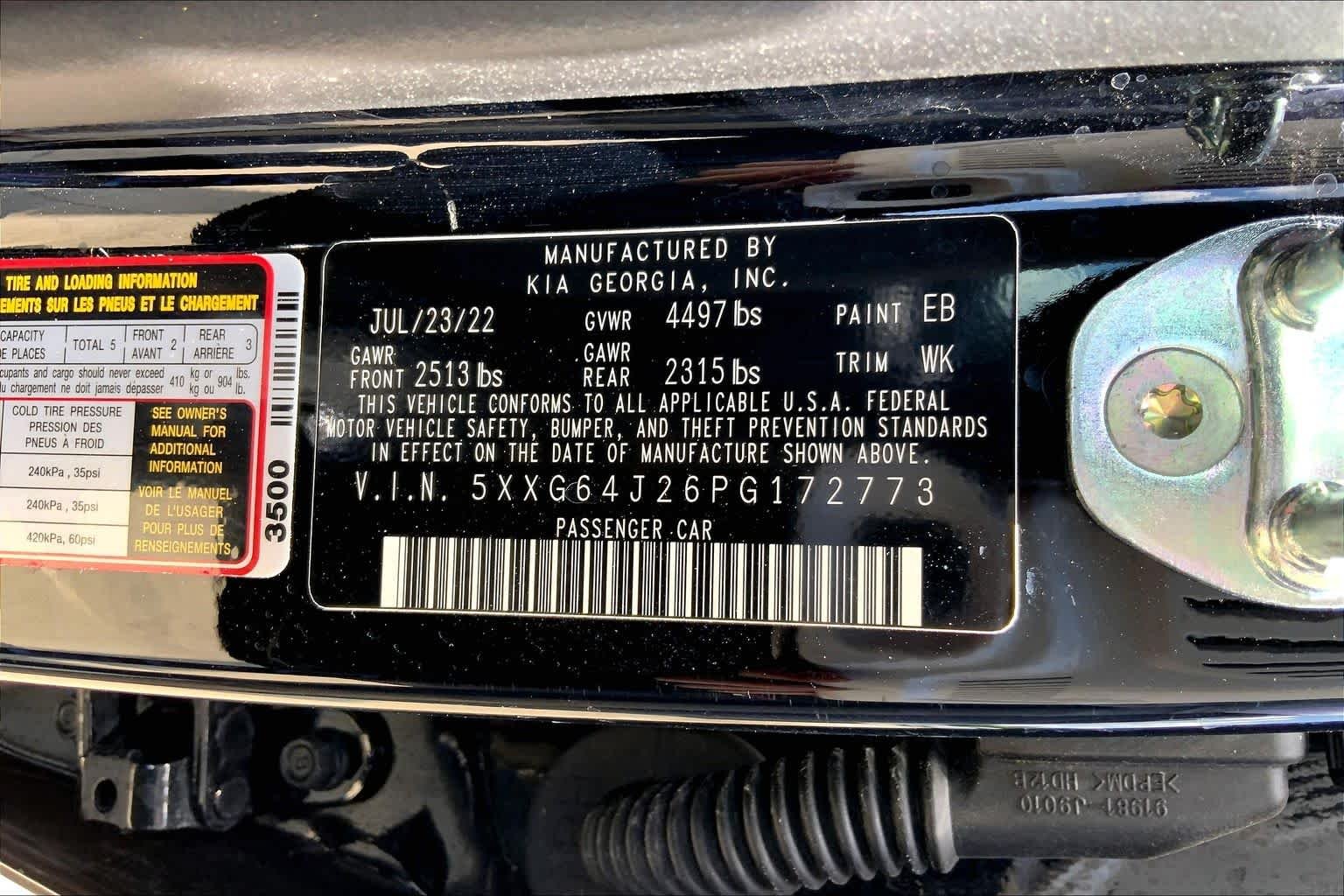 Used 2023 Ebony Black Kia GT-Line image 34
