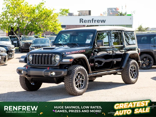 2026 Jeep Wrangler Rubicon* 4 Door 4x4, Soft Top, Nappa Leather, Rock Rails