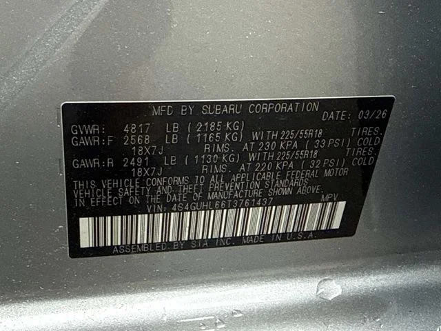 Used 2026 Silver Subaru Limited image 31