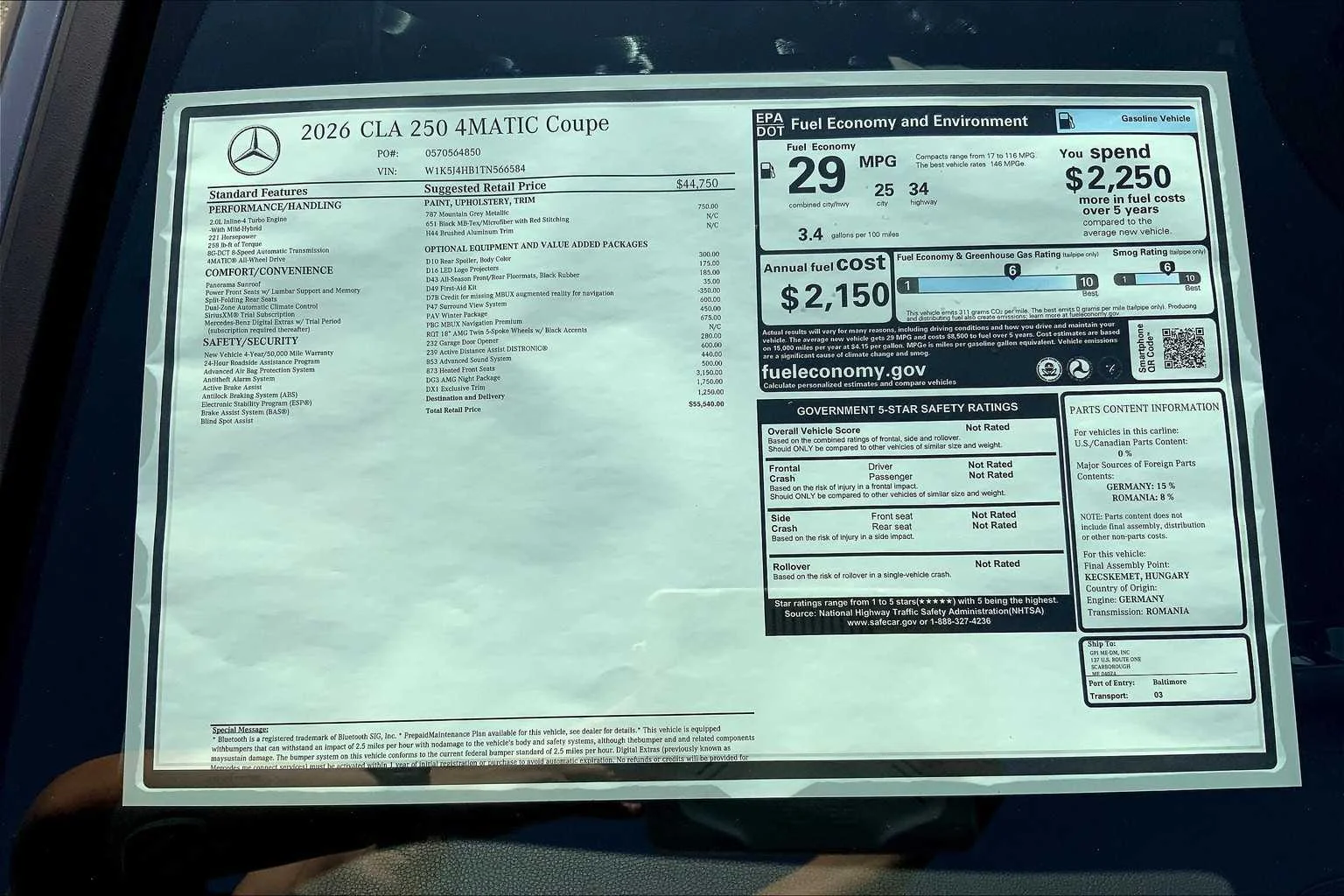 2026 Mercedes-Benz CLA CLA 250 - Photo 26