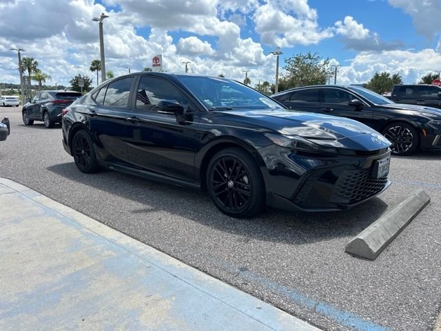 Certified Used 2025 Black Toyota SE image 1