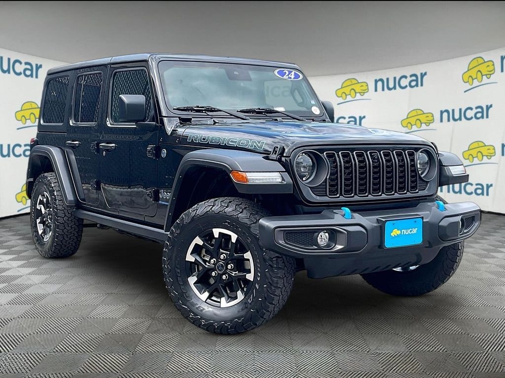 Used 2024 Black Jeep Rubicon 4xe image 1
