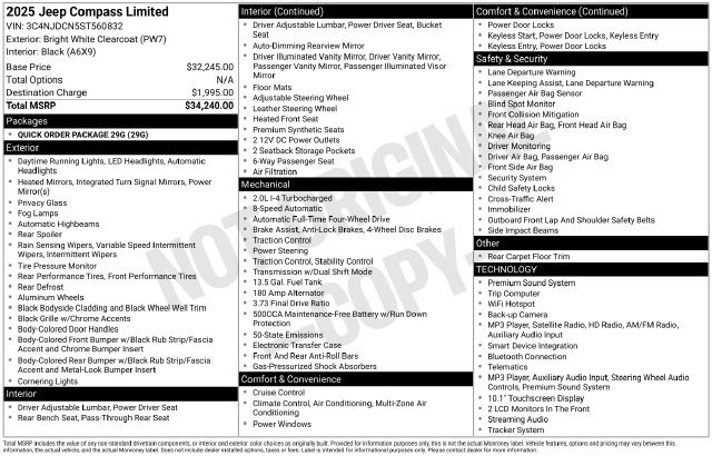 Used 2025 White Jeep Limited image 36