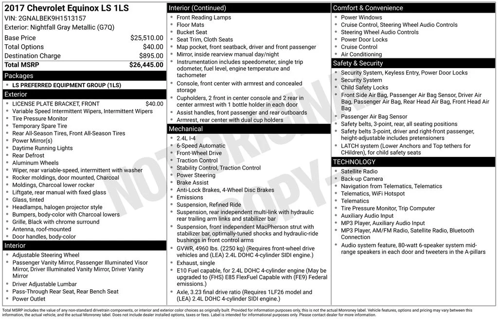 Used 2017 Gray Chevrolet LS image 33