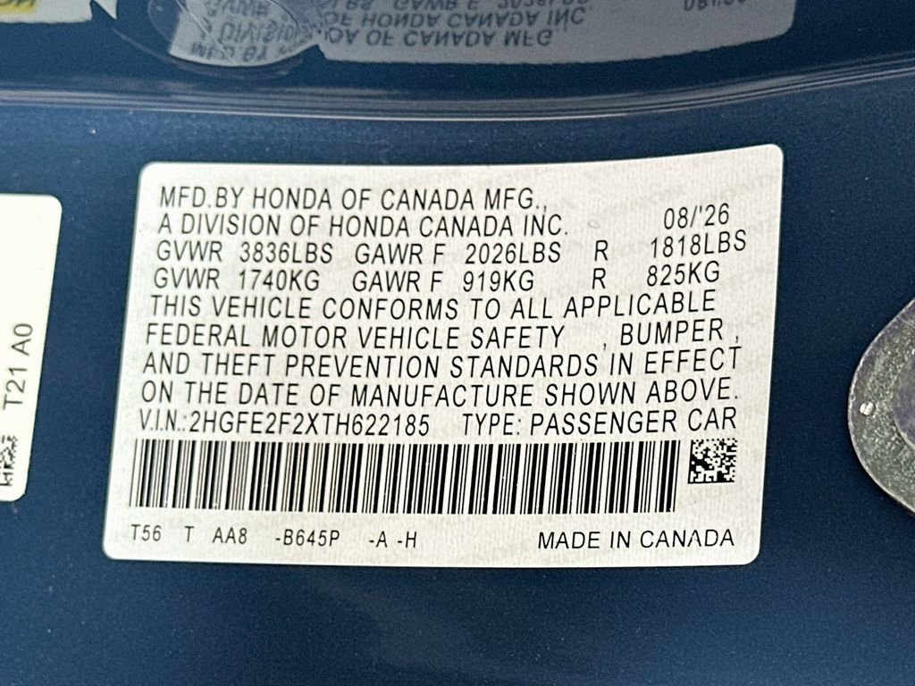 New 2026 Blue Lagoon Pearl Honda LX image 22