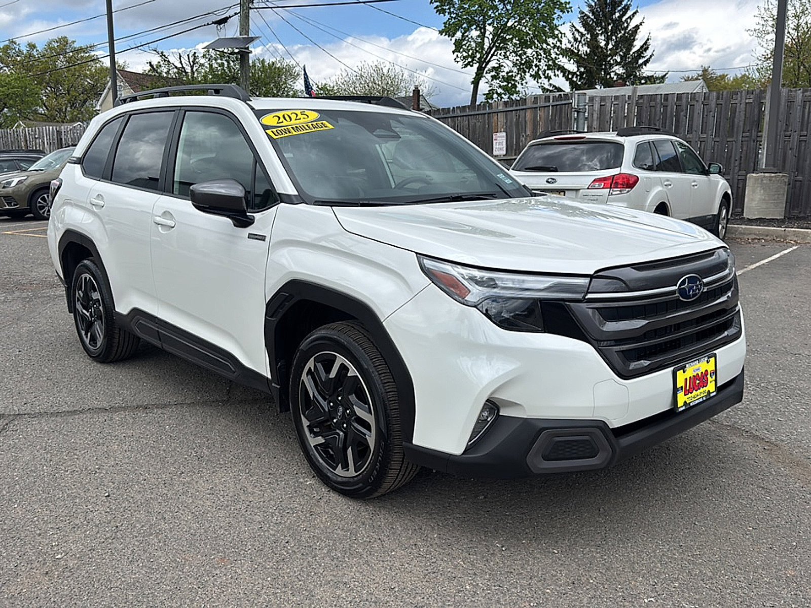 Used 2025 Crystal White Pearl Subaru Limited Hybrid image 4