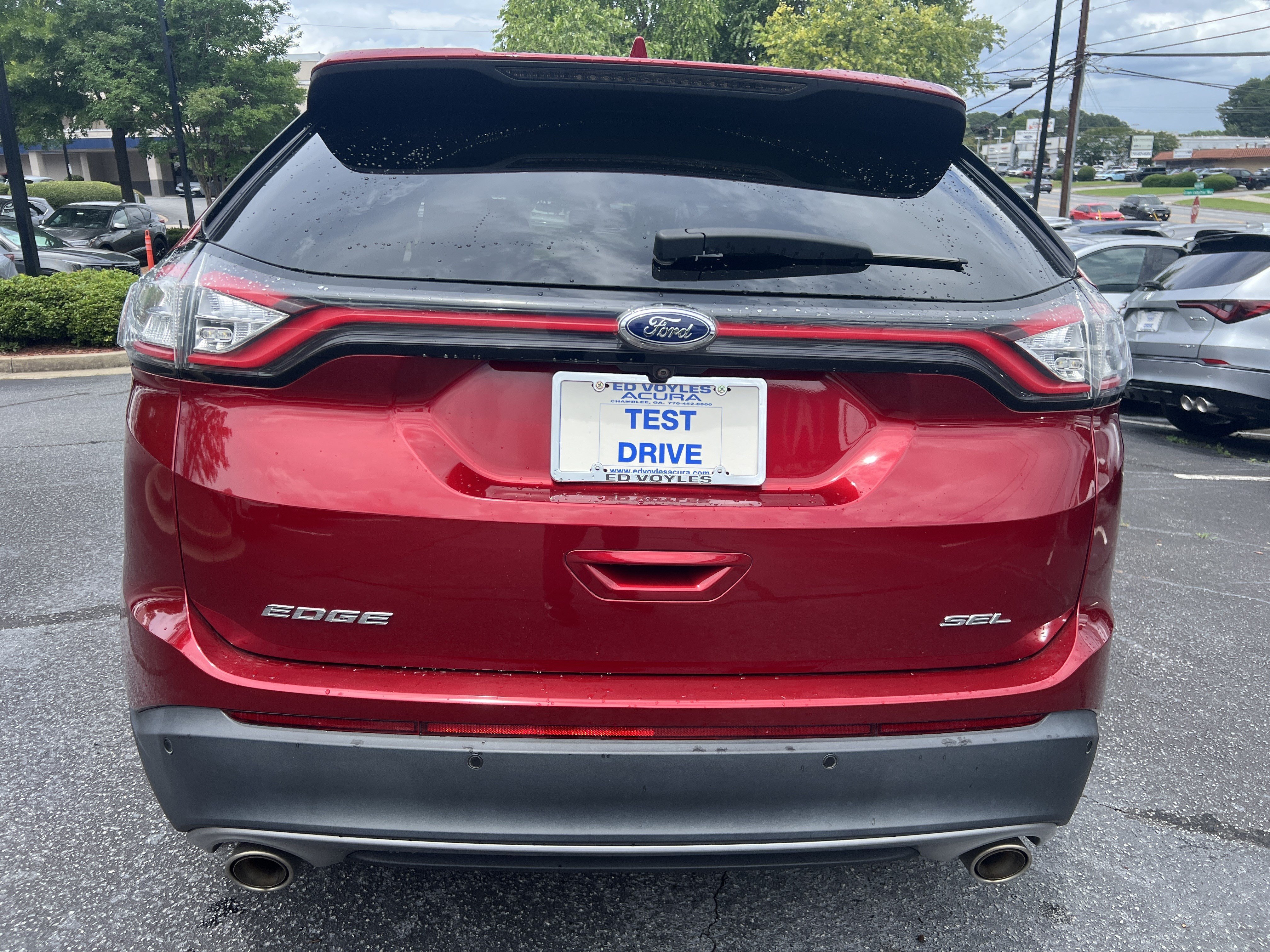 Used 2017 Ruby Red Metallic Tinted Clearcoat Ford SEL image 4
