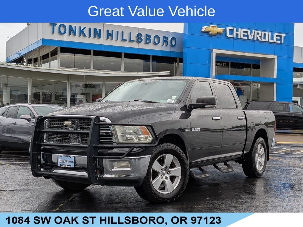 Used 2010 Brilliant Black Crystal Pearlcoat Ram SLT image 1