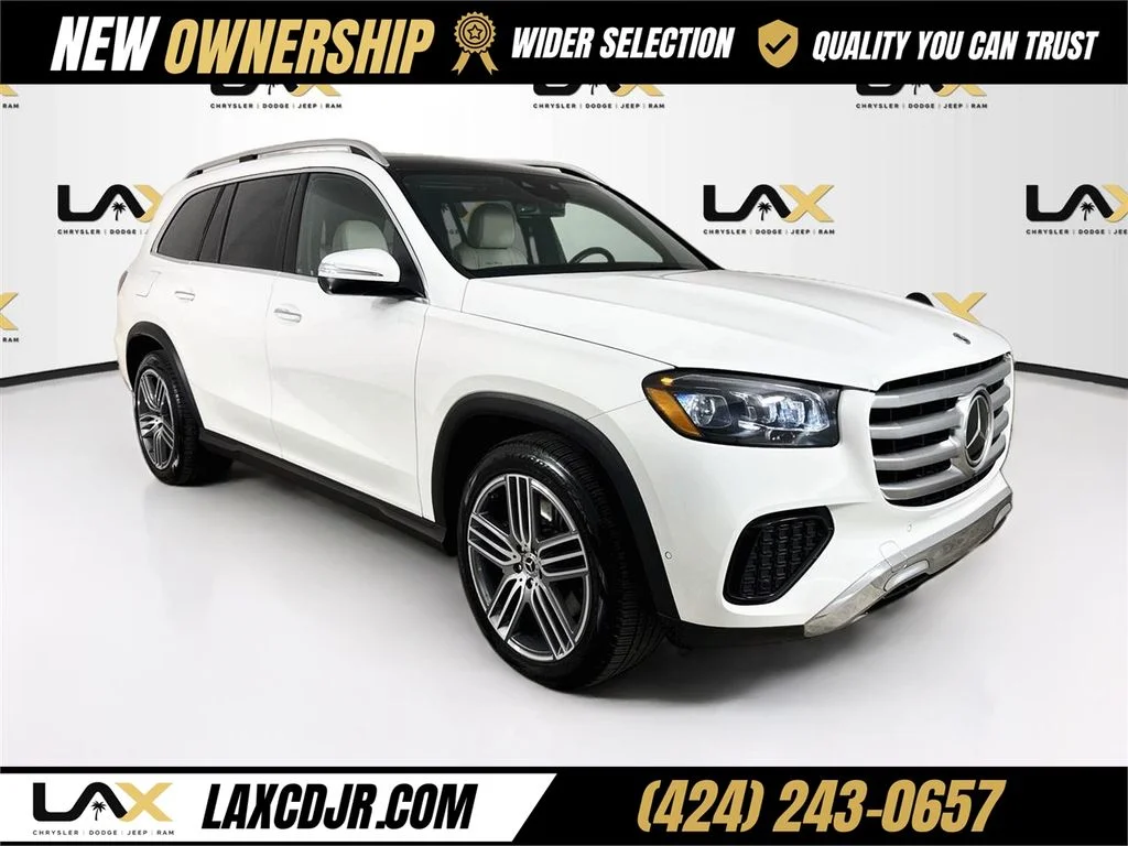 Used 2025 White Mercedes-Benz GLS 450 image 1