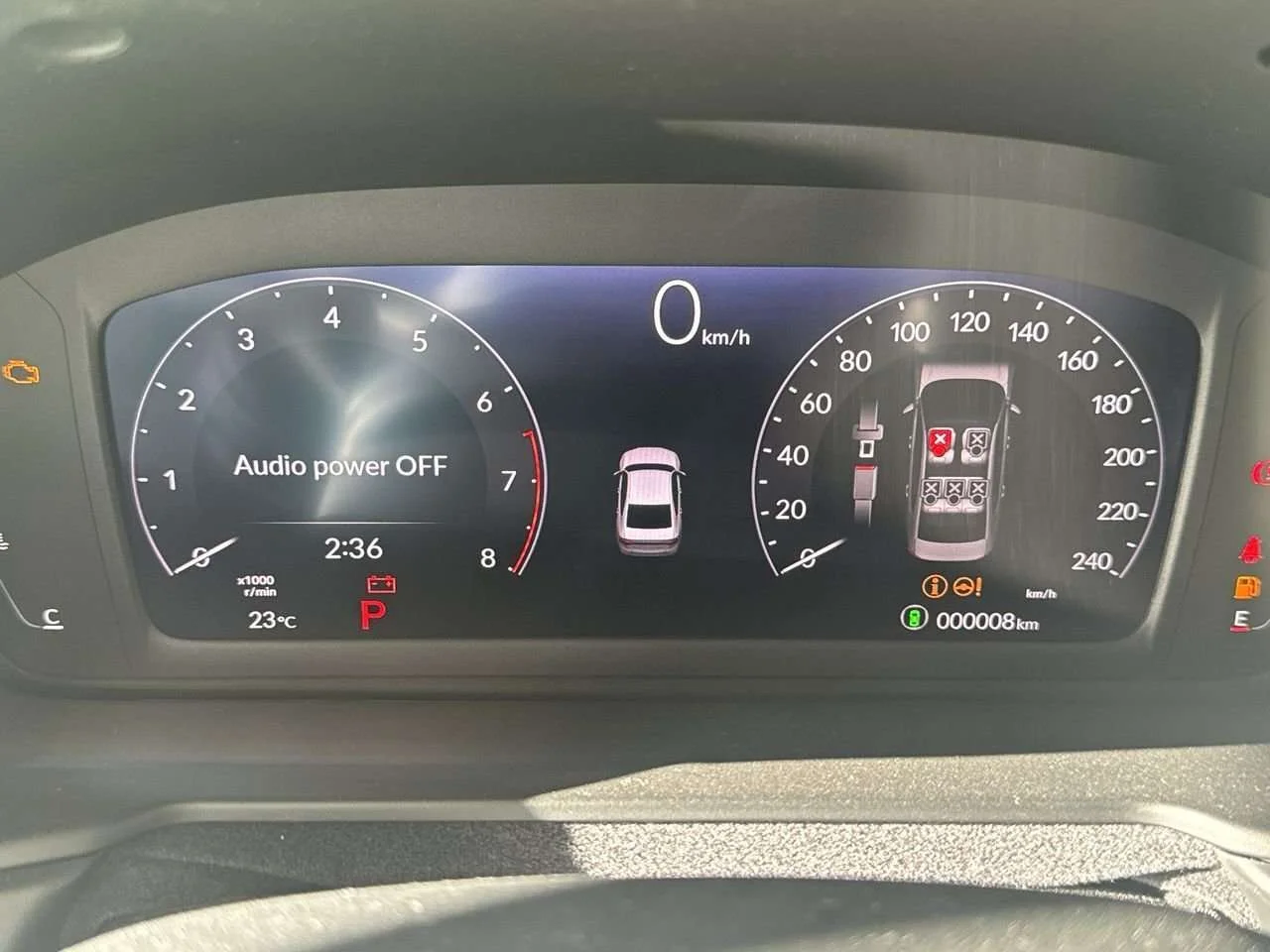 Used 2024 Platinum White Pearl Honda EX CVT Sedan Certified Pre-Owned   One Owner   Loc image 8