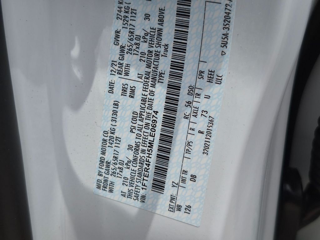 Used 2021 White Ford Lariat image 25