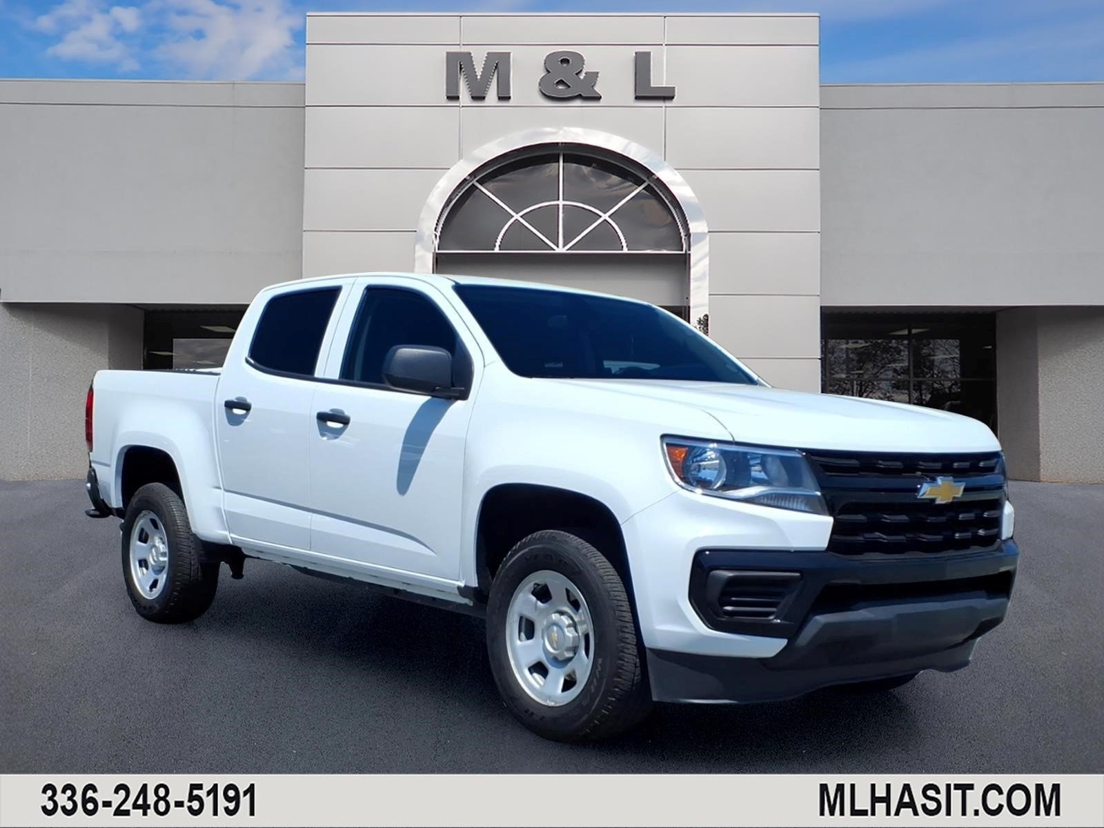 Used 2022 White Chevrolet Work Truck image 1