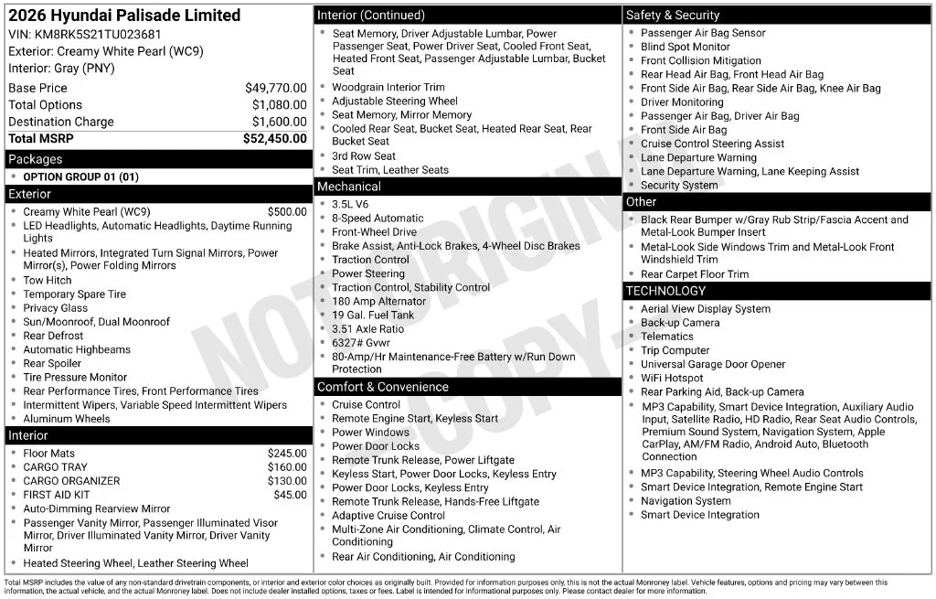 Certified Used 2026 Pearl Hyundai Limited image 32