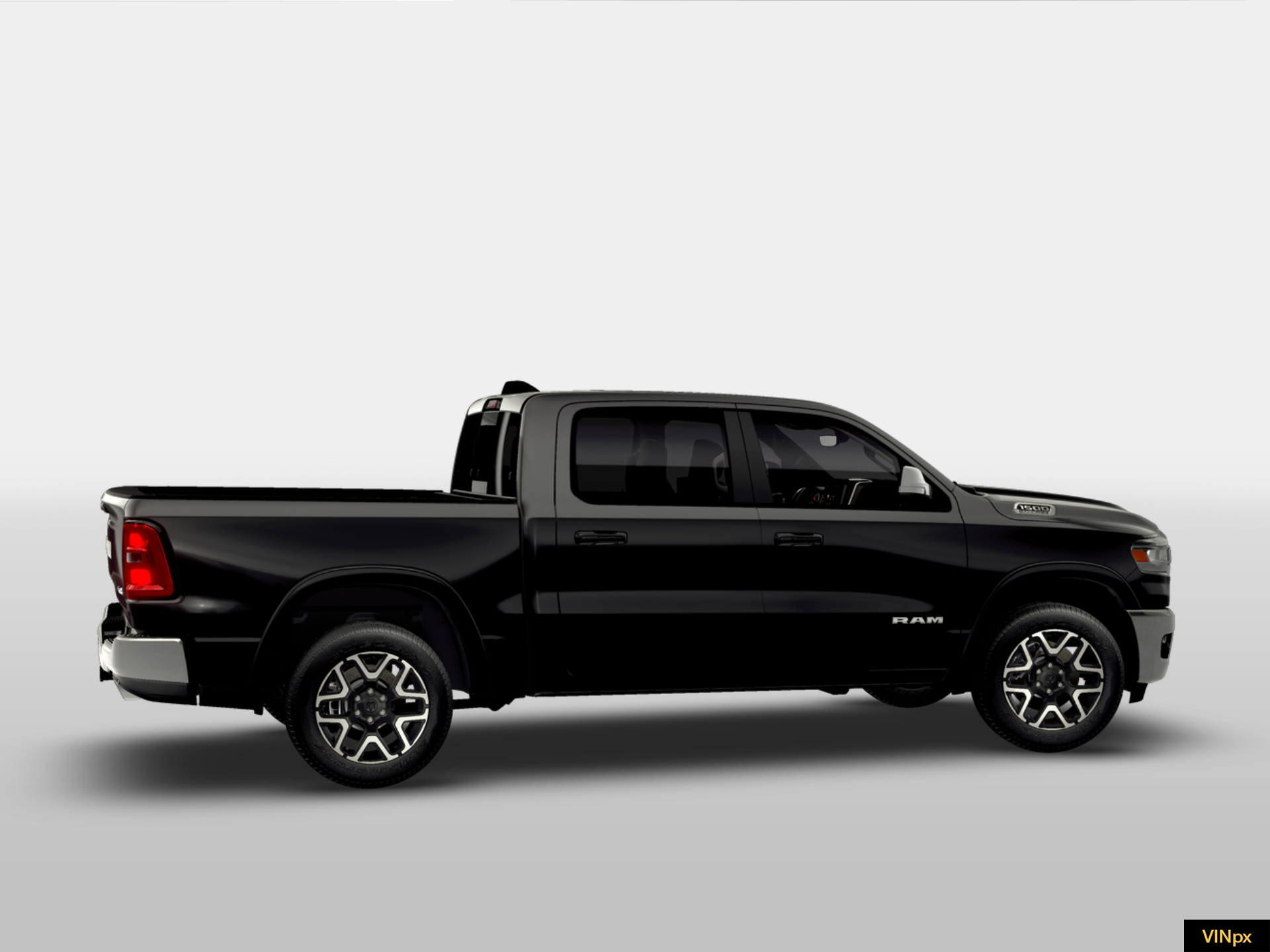 New 2026 Diamond Black Crystal Pearl-Coat Exterior Paint RAM LARAMIE image 15