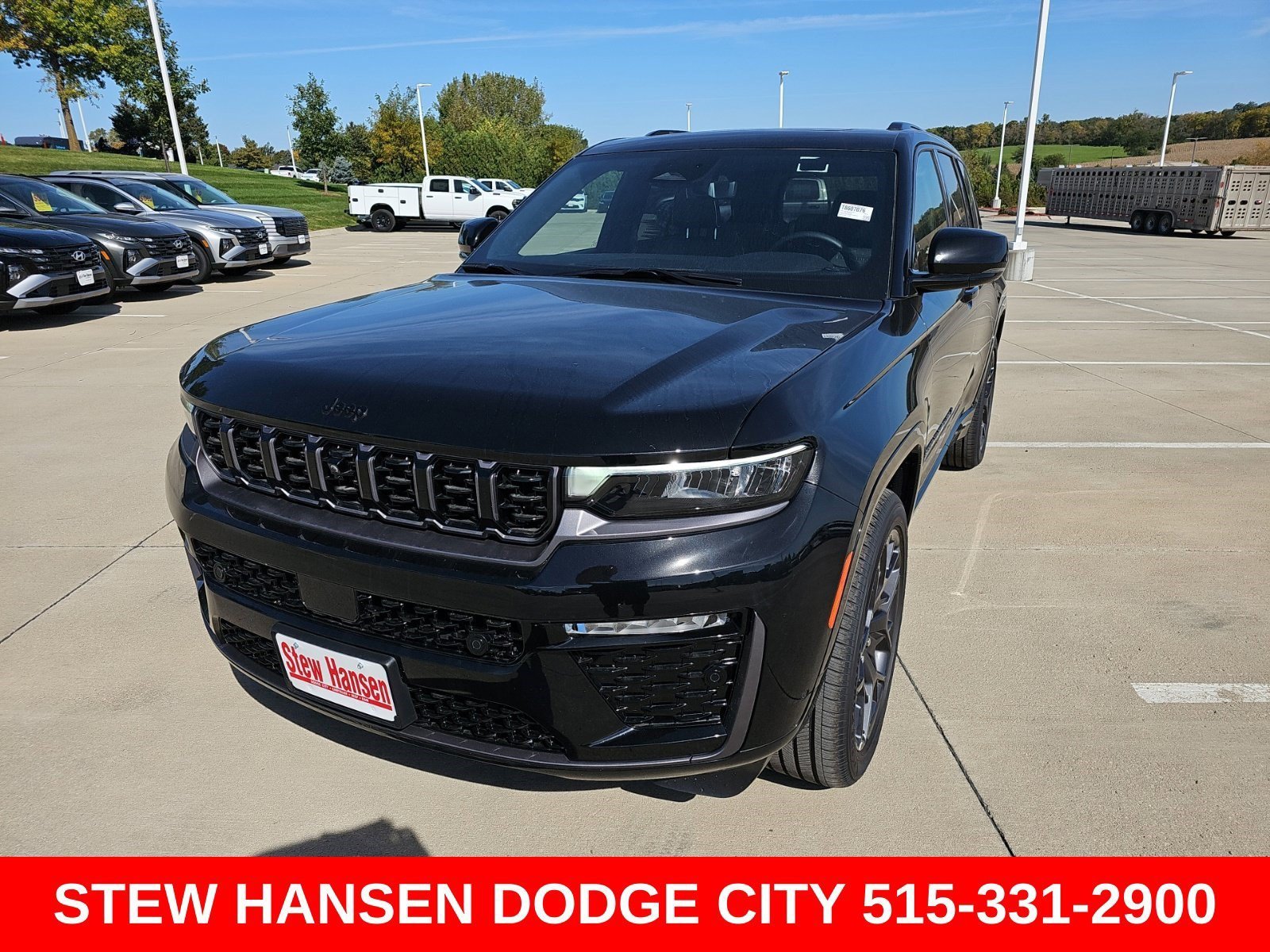 New 2026 Diamond Black Crystal Pearlcoat Jeep Summit image 1