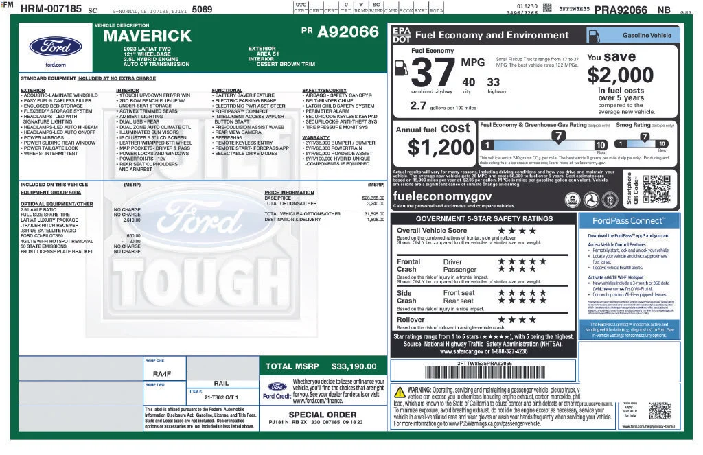 Certified Used 2023 Blue Ford Lariat image 39