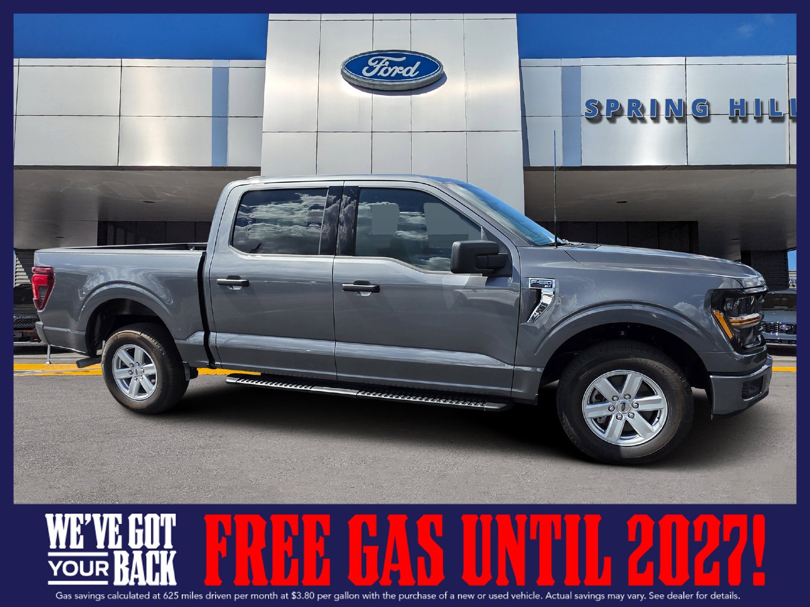 New 2026 Carbonized Gray Metallic Ford XLT image 1