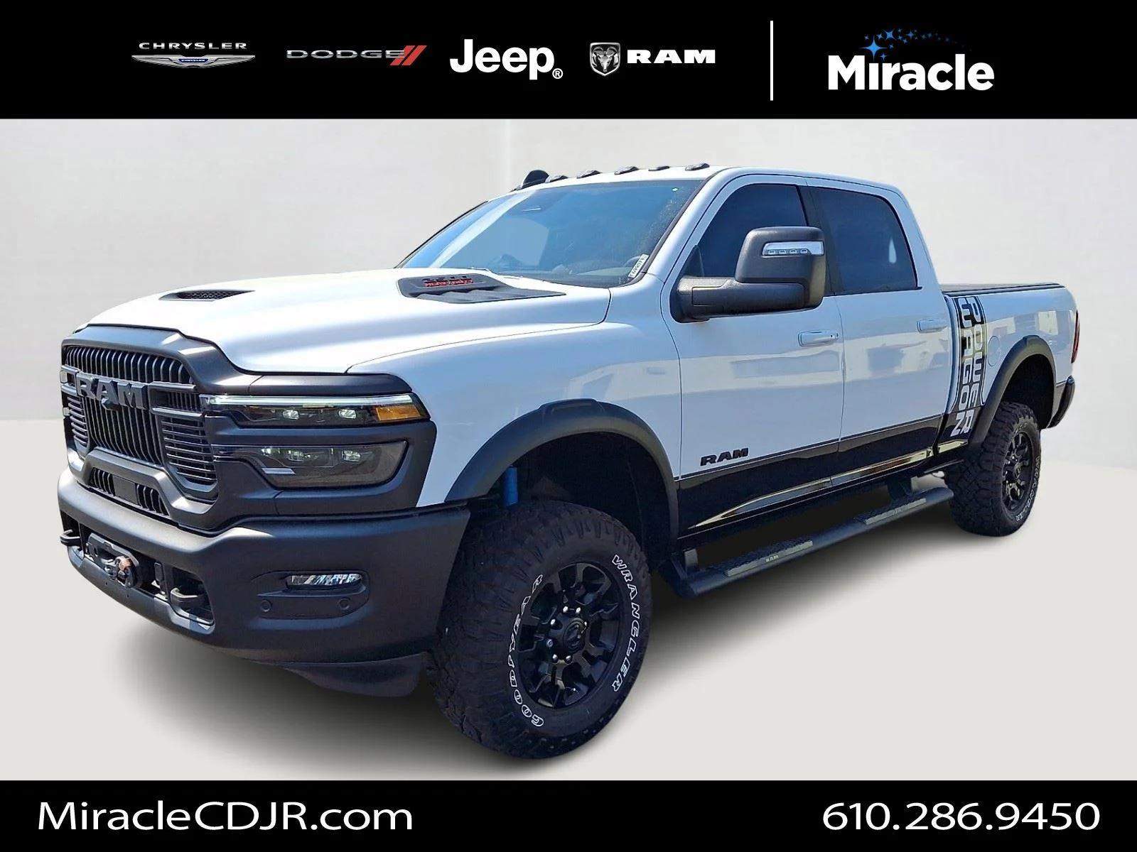 Used 2025 Bright White Clearcoat Ram Power Wagon image 3