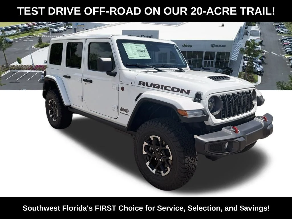 New 2026 Bright White Clear-Coat Exterior Paint Jeep Rubicon image 2