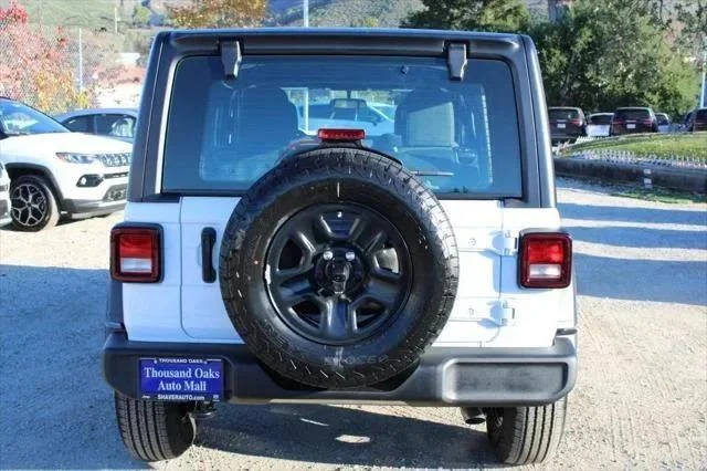 New 2026 Bright White Clear-Coat Exterior Paint Jeep Sport S image 5