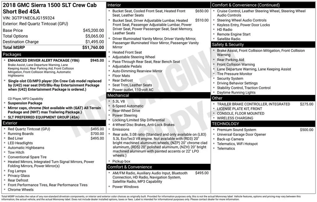2018 GMC Sierra 2WD Crew Cab Short Box SLT's photo