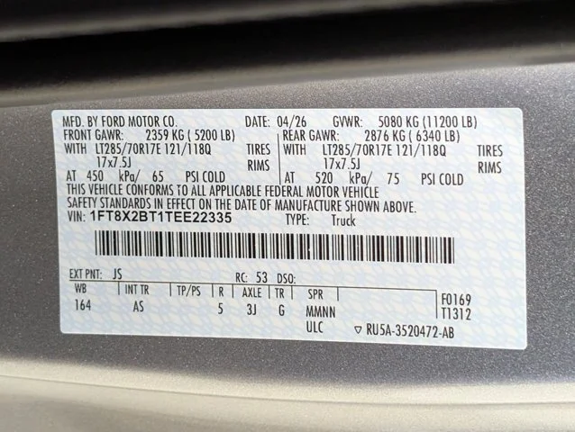 New 2026 Agate Black Metallic Ford F-250® XL image 63