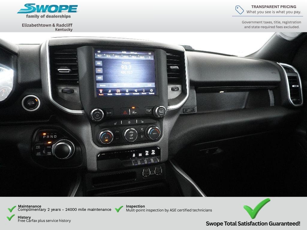 Used 2021 Diamond Black Crystal Pearlcoat Ram Big Horn image 19