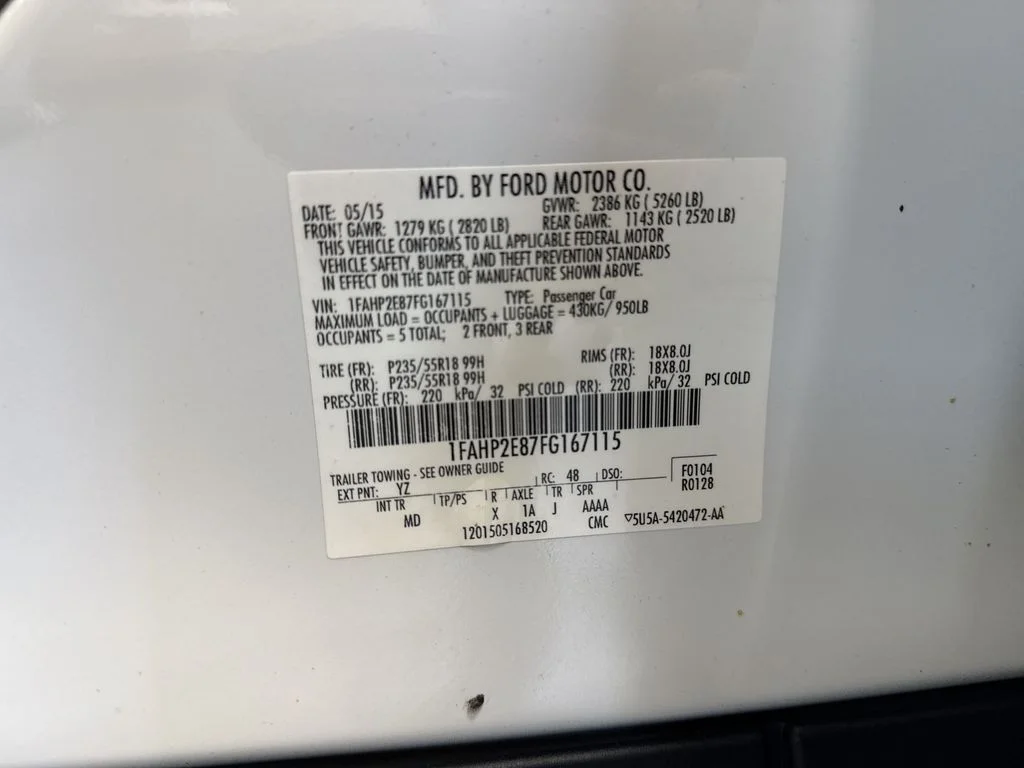 Used 2015 Oxford White Ford SEL image 43