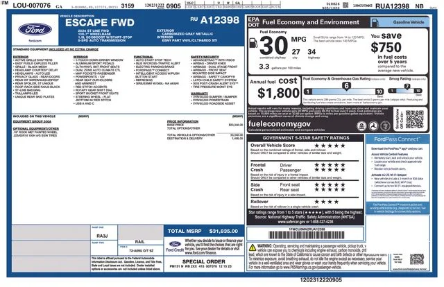 Used 2024 Gray Ford ST-Line image 33
