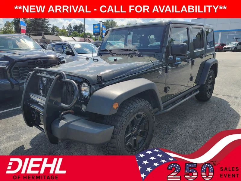 Used 2015 Green Jeep Unlimited Willys image 1