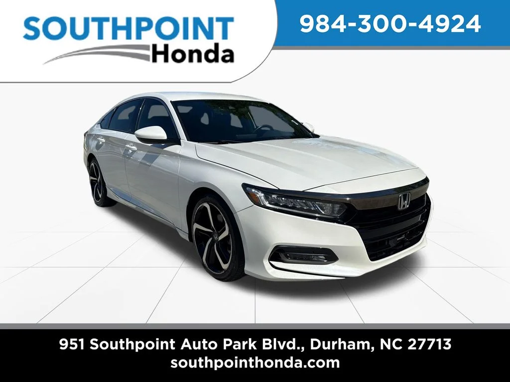 Certified Used 2019 Platinum White Pearl Honda Sport image 1