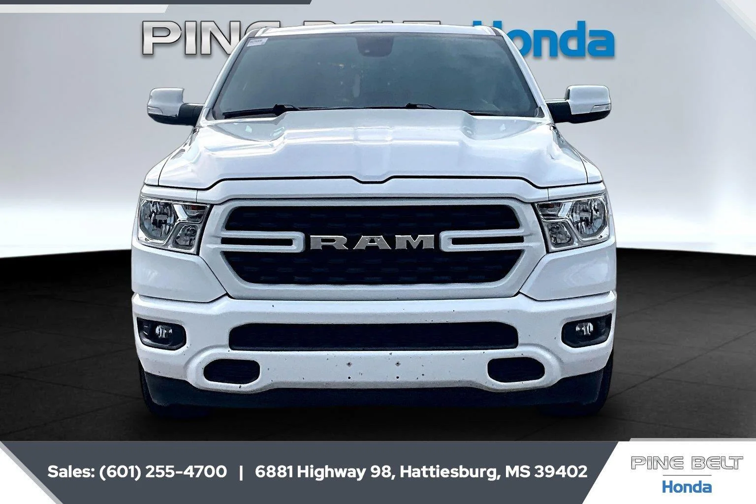 Used 2022 Bright White Clearcoat Ram Big Horn image 3