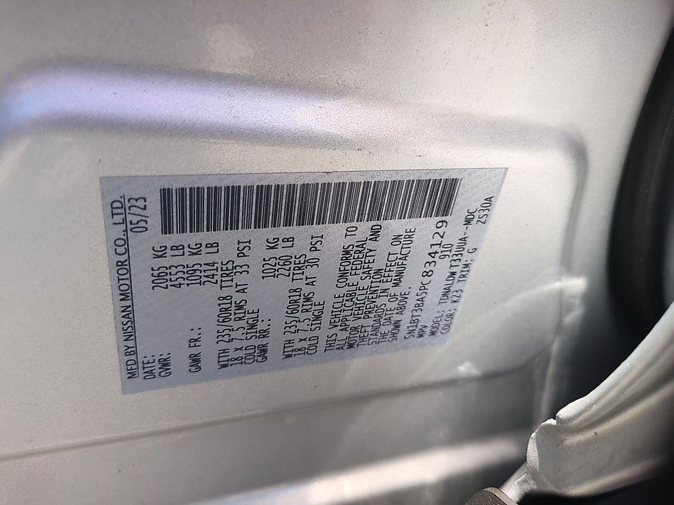 Used 2023 Brilliant Silver Metallic Nissan SV image 34