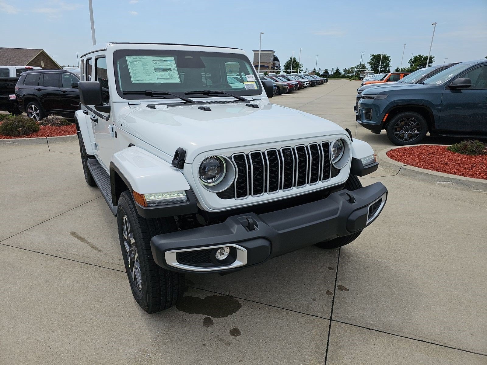 New 2026 Bright White Clearcoat Jeep Sahara image 7