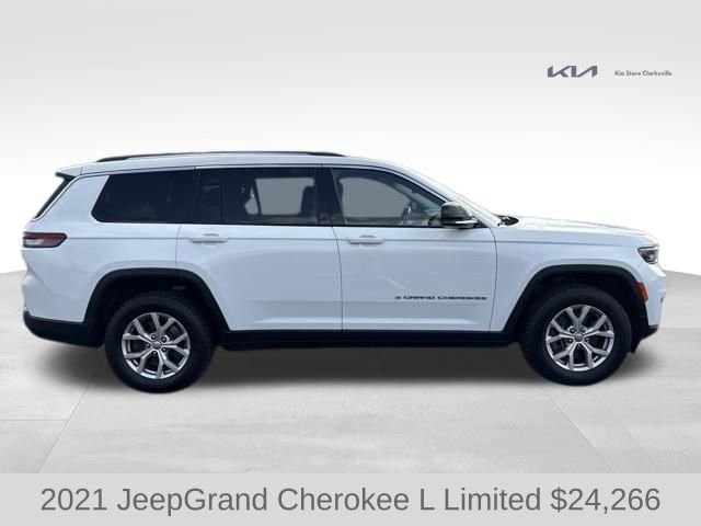 Used 2021 Bright White Clearcoat Jeep Limited image 9