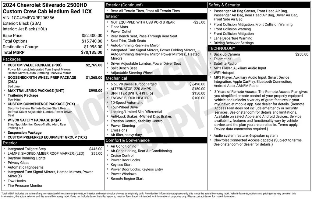Used 2024 Black Chevrolet Custom image 40
