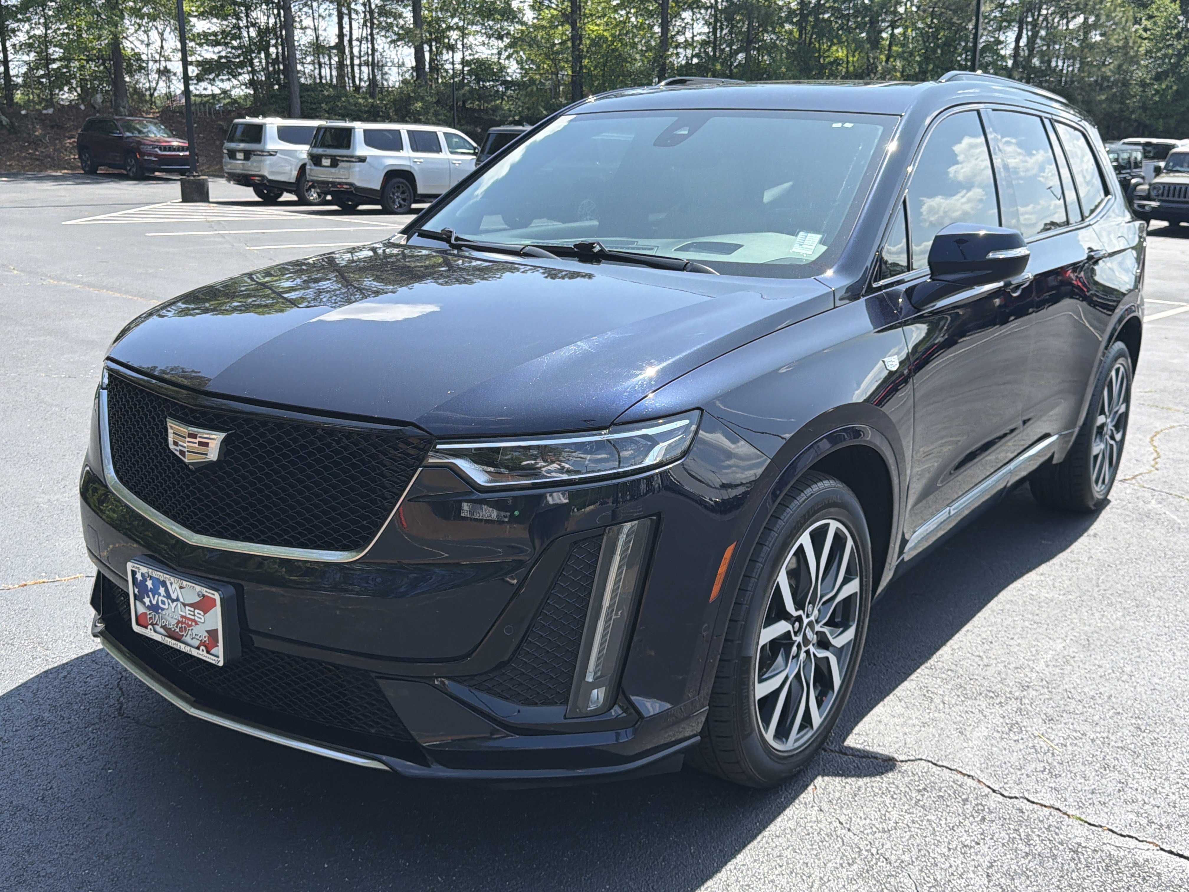 Used 2021 Dark Moon Blue Metallic Cadillac Sport image 3