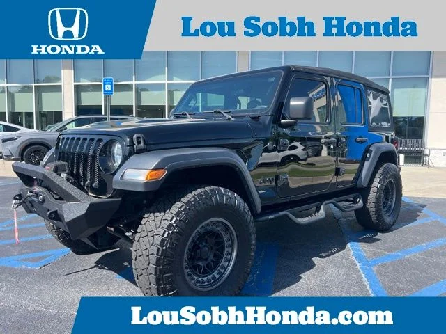 Used 2023 Black Clearcoat Jeep Sport S image 1