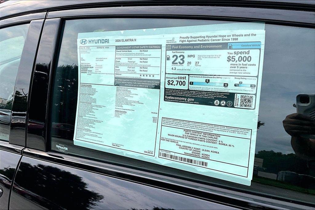 New 2026 Abyss Black Hyundai Base image 16