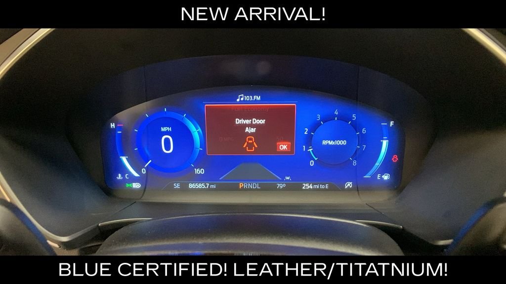 Certified Used 2022 White Metallic Ford Titanium image 37